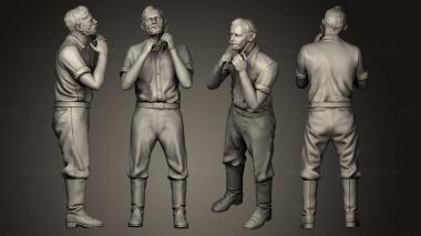 Figurines of people workers 2 3d model